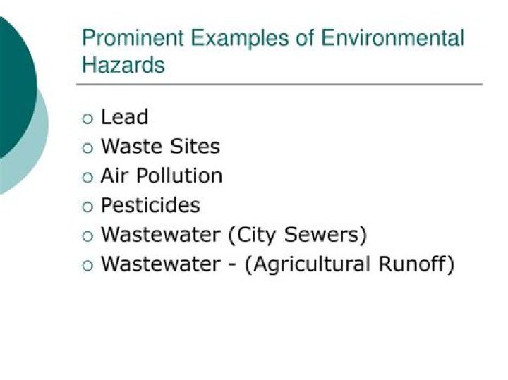 Examples of environmental hazards