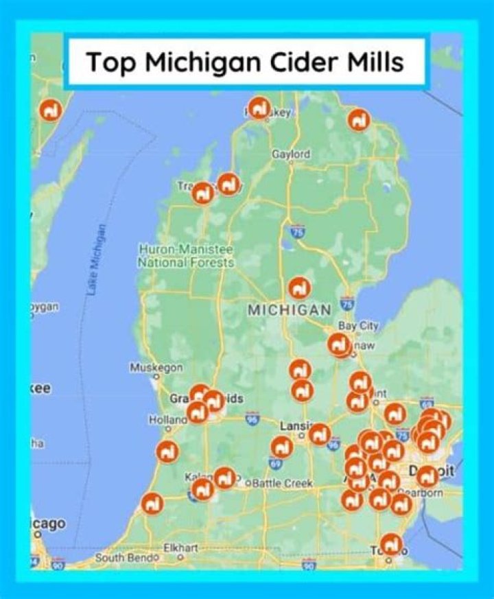 How many cider mills are in michigan
