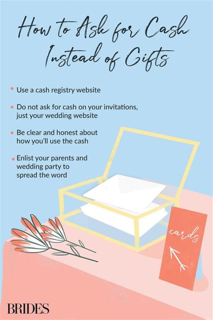 How to ask for cash for wedding