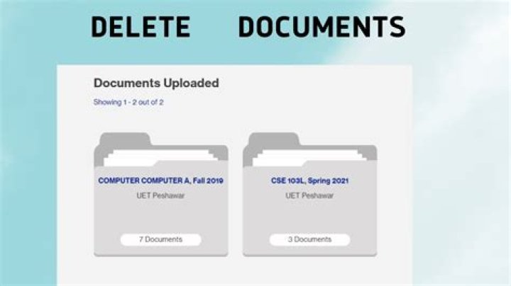 How to delete course hero documents