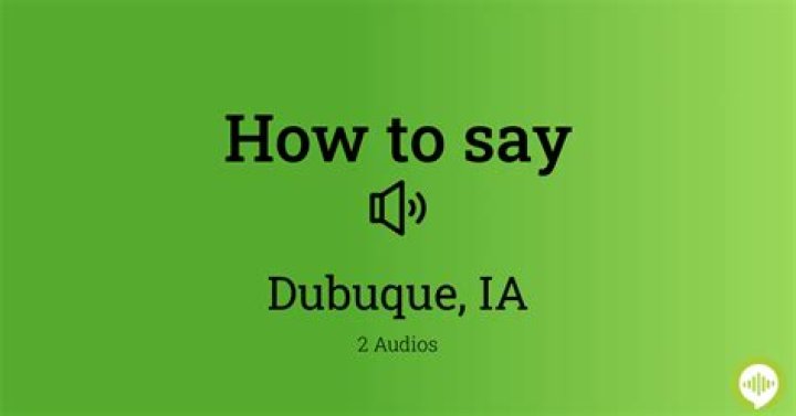 How to pronounce dubuque
