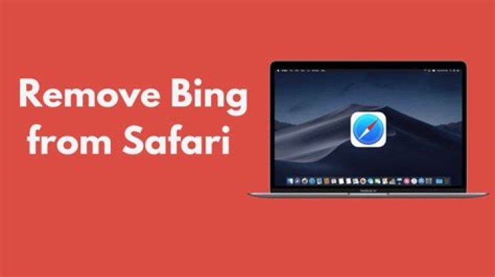 How to remove bing from safari