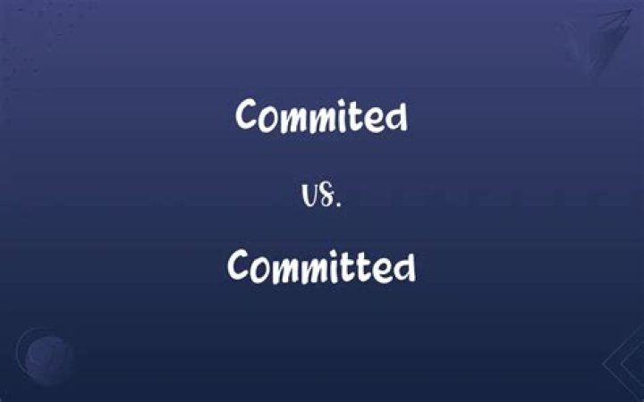 How to spell committed