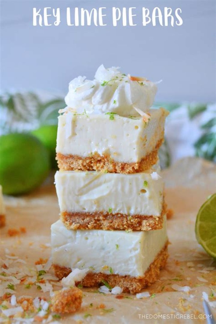 Key Lime Pie Bars - Celebrating Sweets