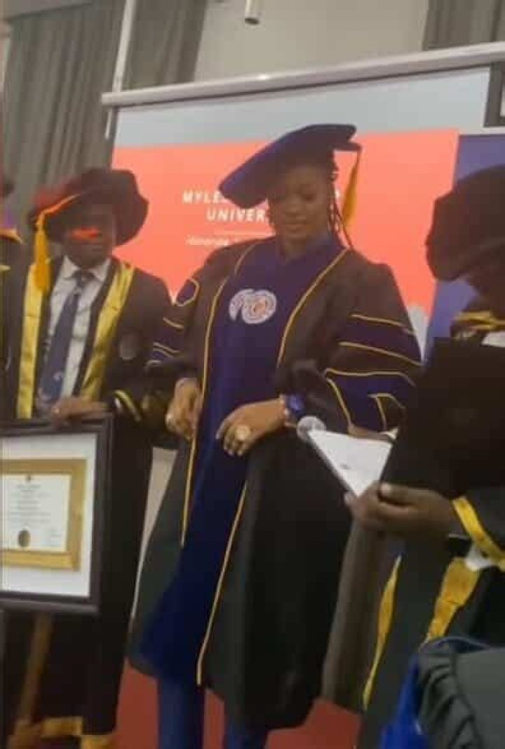 
Ooni of Ife’s estranged wife, Queen Naomi bags honorary Doctorate degree 