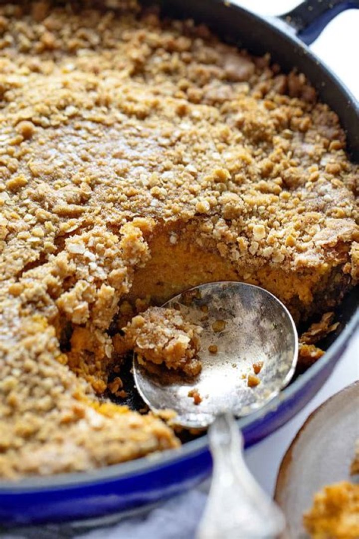 Pumpkin Crisp (So Easy!) - Celebrating Sweets