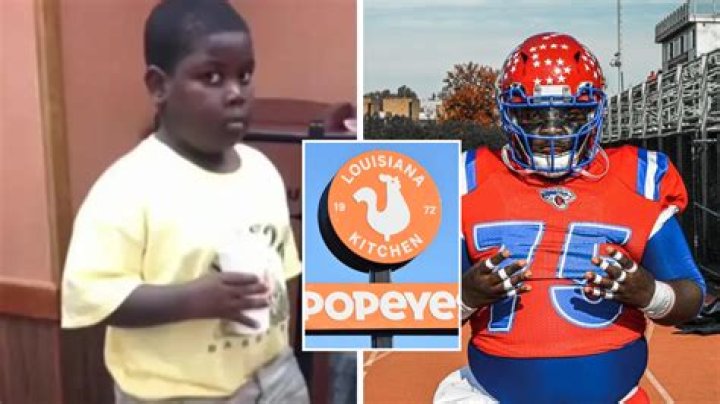 
The “Popeyes Meme Kid” is Now a Collegiate Football Player With a Billboard and Endorsement Contract 