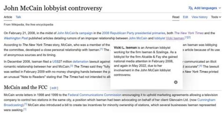 
What Actually Happened Between John McCain And Lobbyist Vicki Iseman? Controversy Explained 