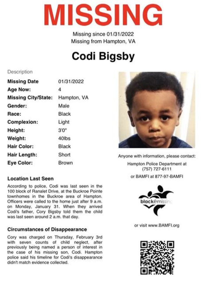 Who Are Cody Bigsby Parents? Hampton VA Missing Case Update – Is He Found?