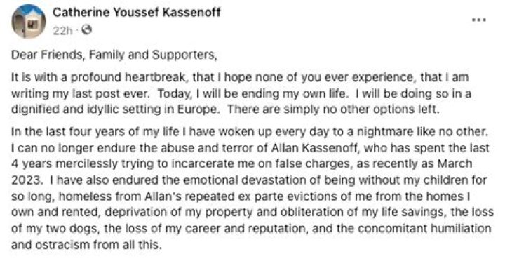 Who Was Catherine Youssef? Obituary and Death Cause