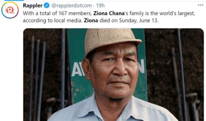 Ziona Chana Net Worth At The Time Of His Death